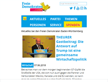 Tablet Screenshot of fdp-bw.de